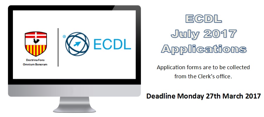 ECDL Applications Summer 2017