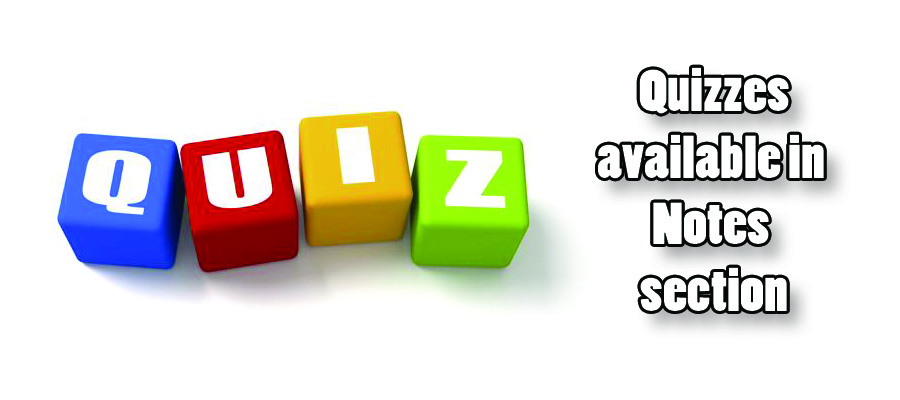 Quizzes are online