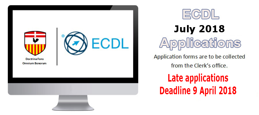 ECDL July 2018 – Late applications