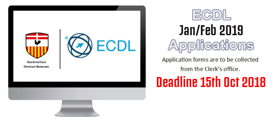 ECDL January 2019 applications out now