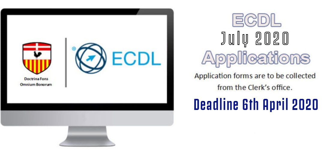 Update: ECDL applications July 2020